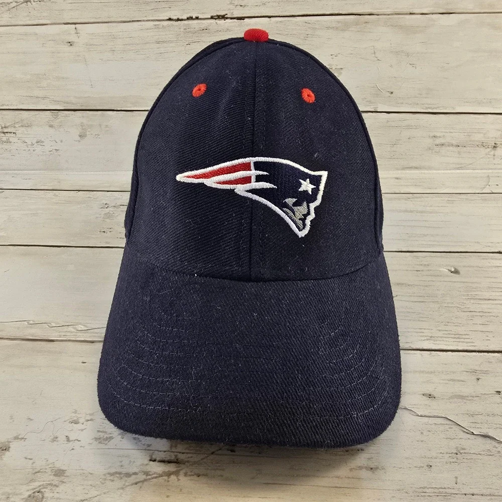 New Era New England Patriots Hat Navy Blue Adjustable Strapback‎ Mens OSFM Cap